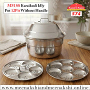 MM SS Karaikudi Idly Pot 12Pit Without Handles 574