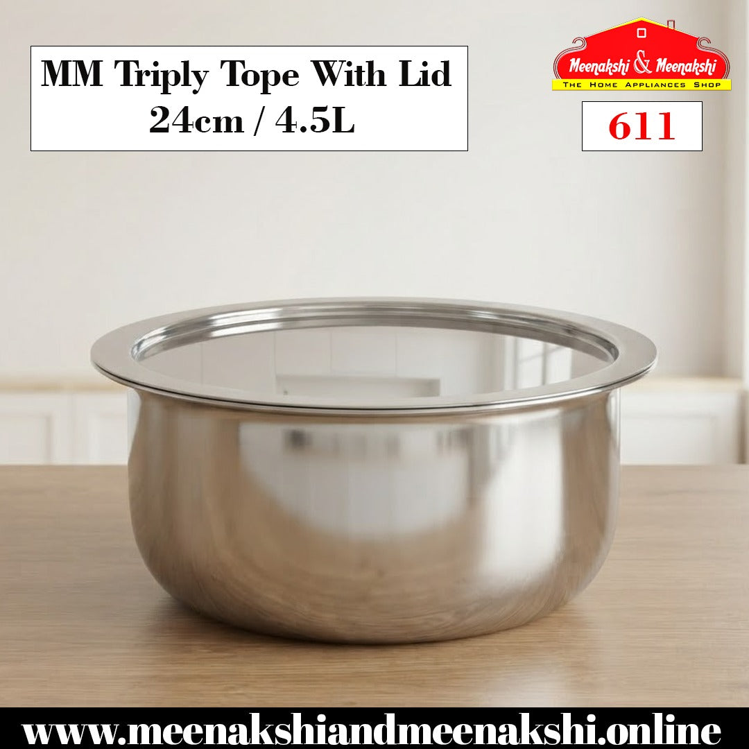 MM Triply Tope With Lid