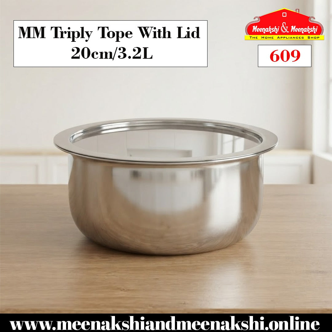 MM Triply Tope With Lid
