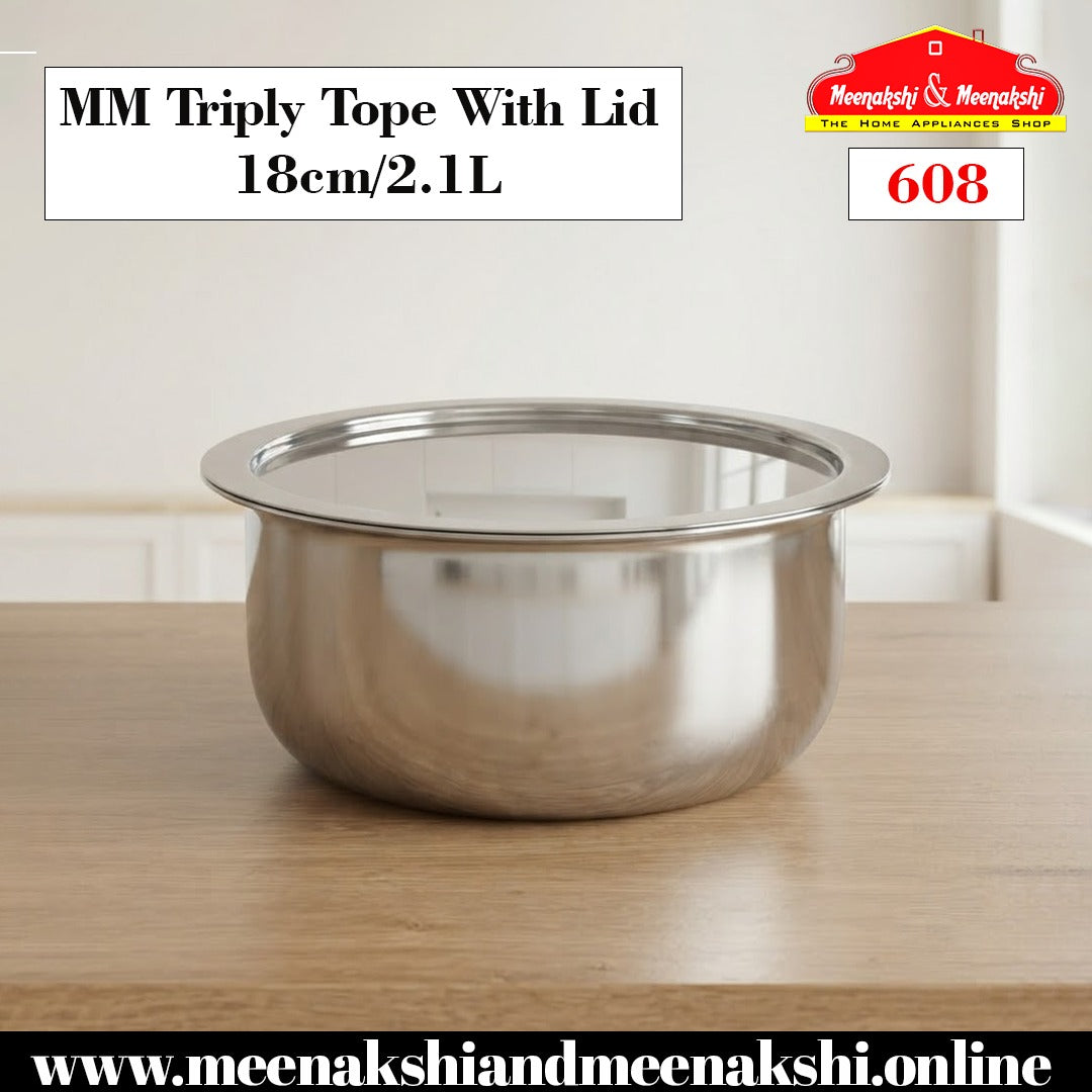 MM Triply Tope With Lid