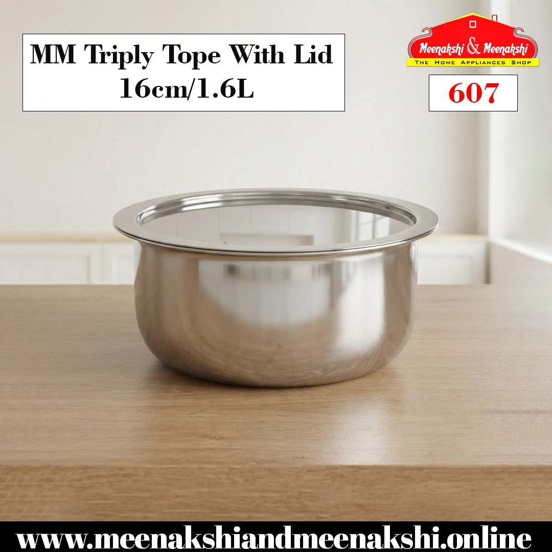 MM Triply Tope With Lid