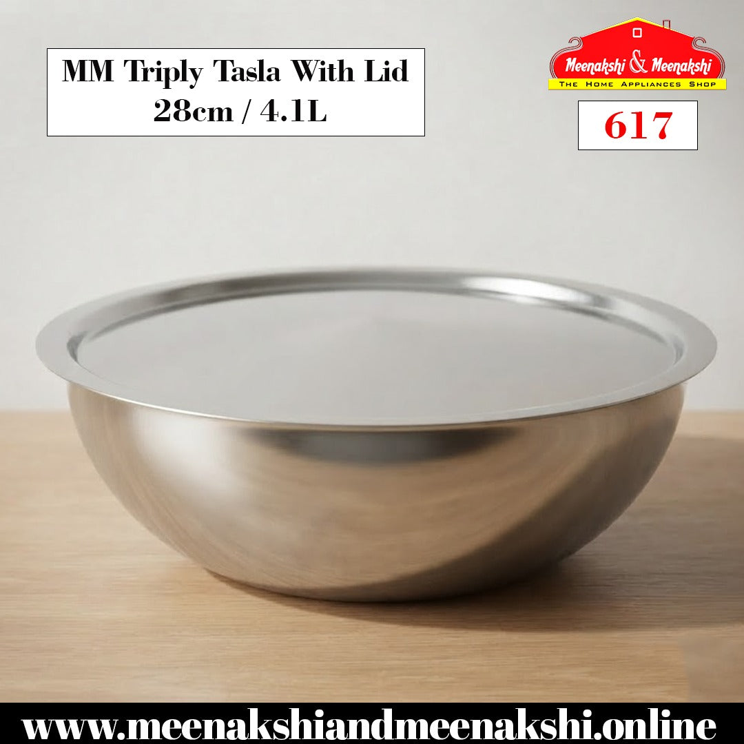 MM Triply Tasla With Lid