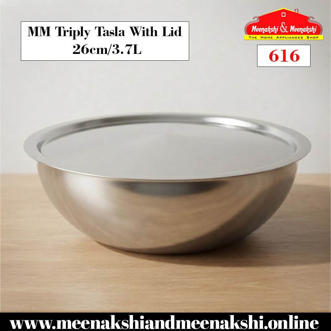 MM Triply Tasla With Lid