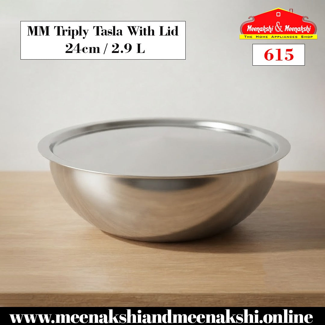 MM Triply Tasla With Lid
