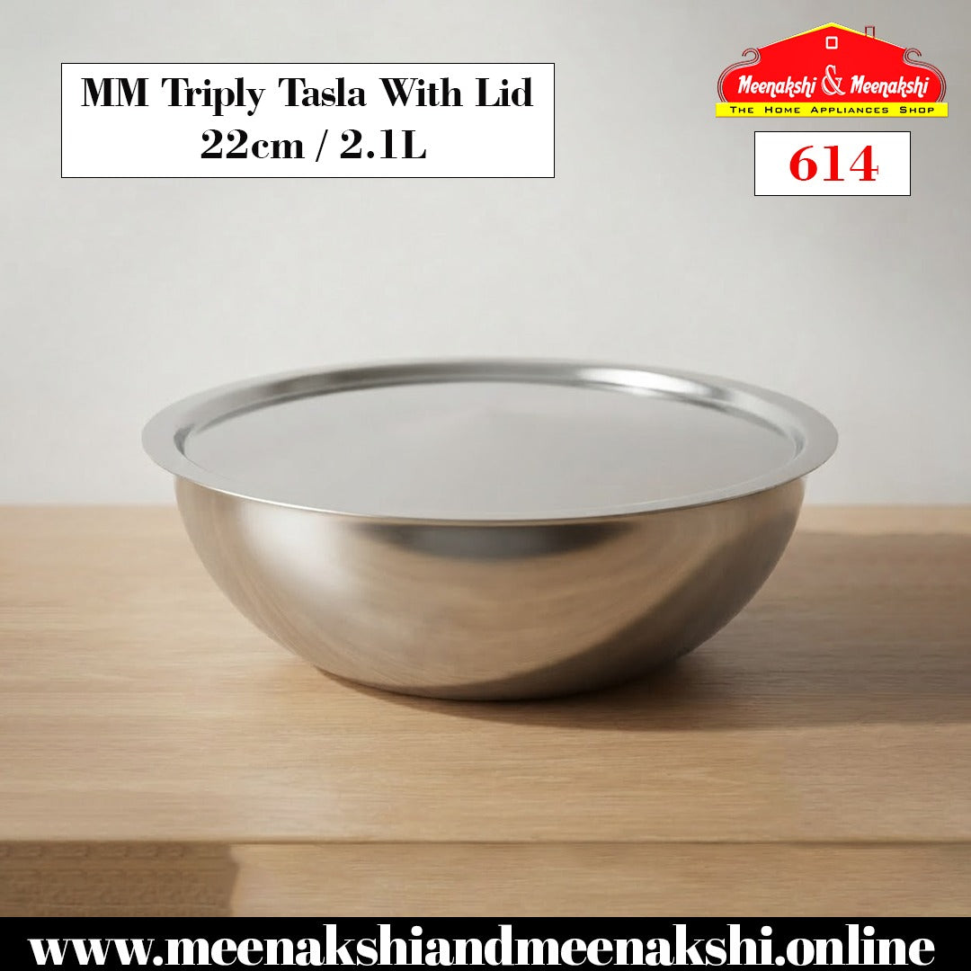 MM Triply Tasla With Lid