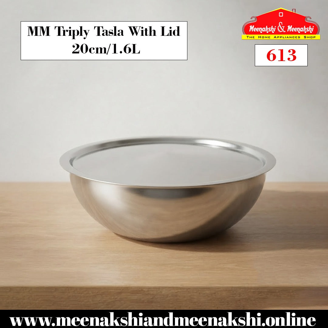 MM Triply Tasla With Lid