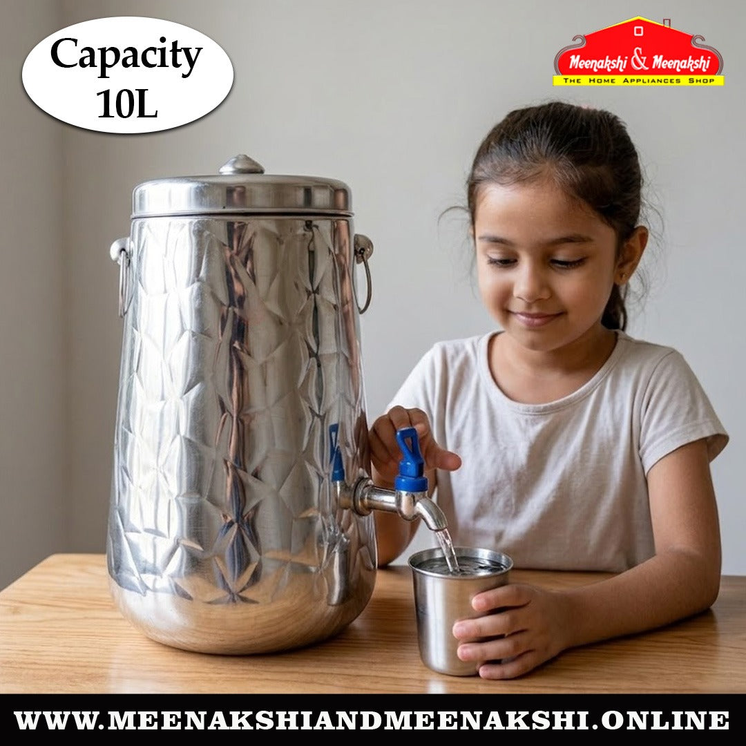 MM SS Hammered Vertical Water Pot