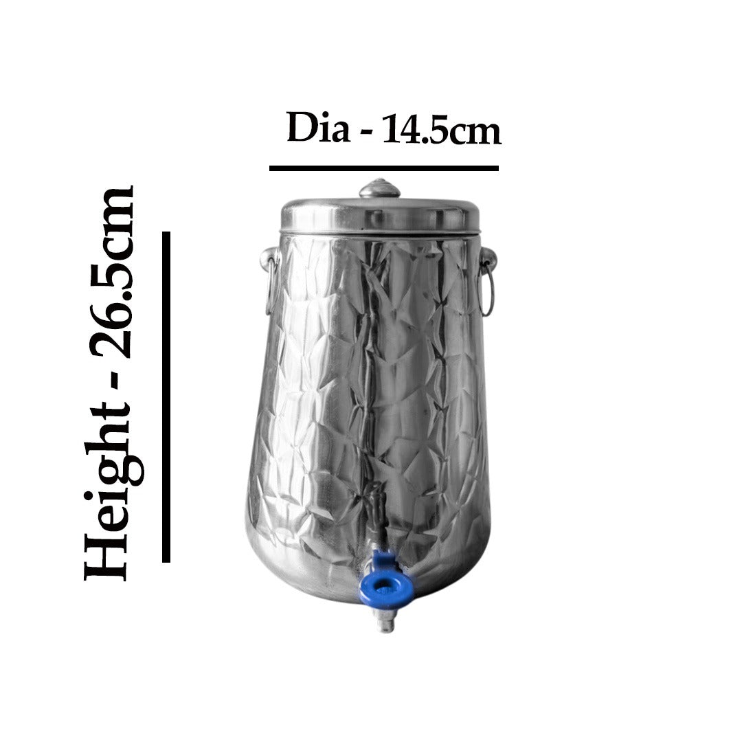 MM SS Hammered Vertical Water Pot