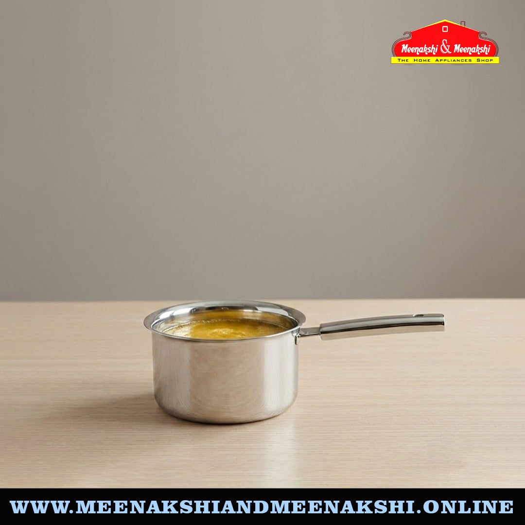 MM Thickply Sauce Pan With Steel Handles