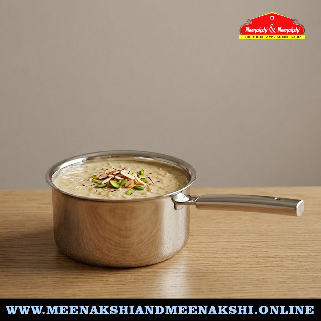 MM Thickply Sauce Pan With Steel Handles