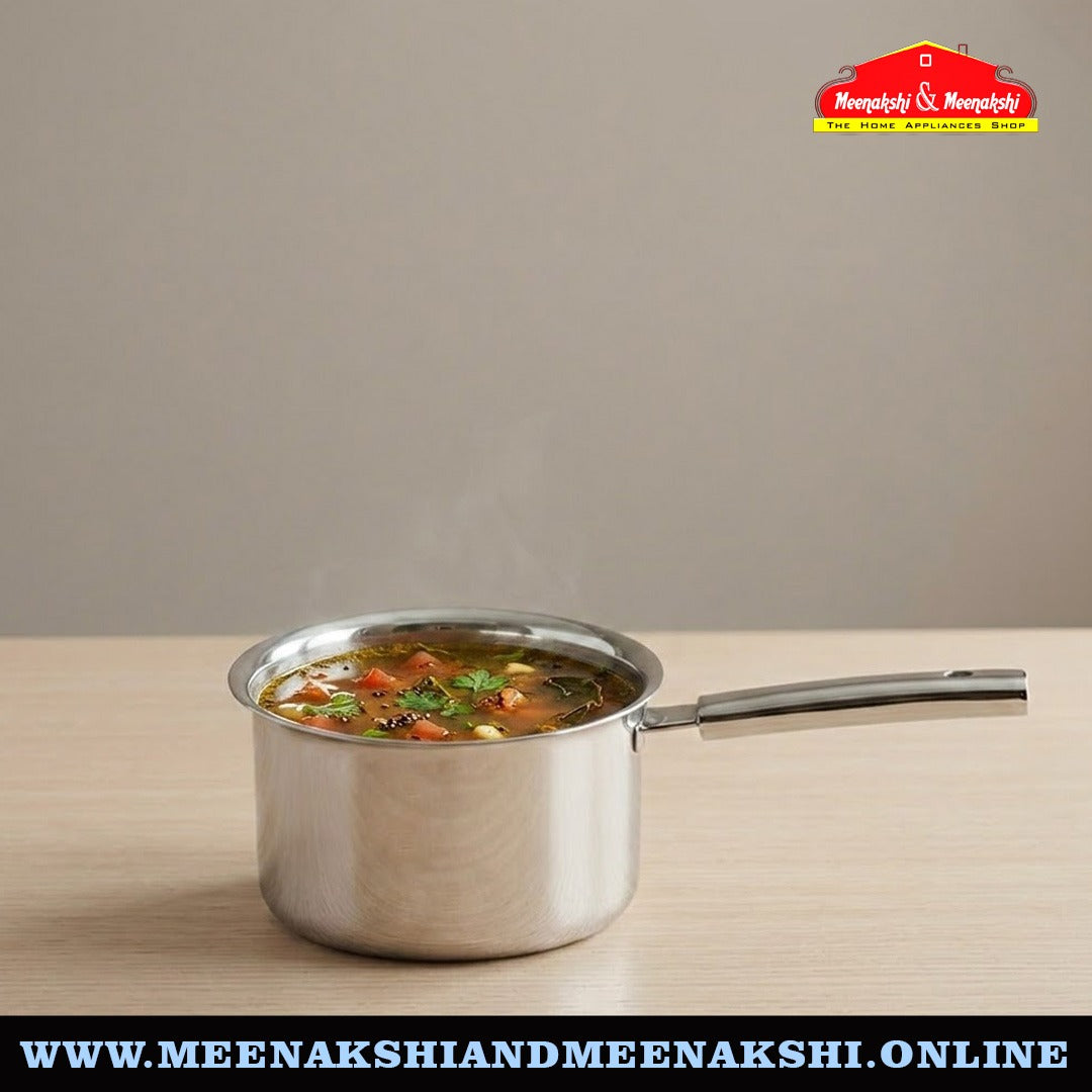 MM Thickply Sauce Pan With Steel Handles