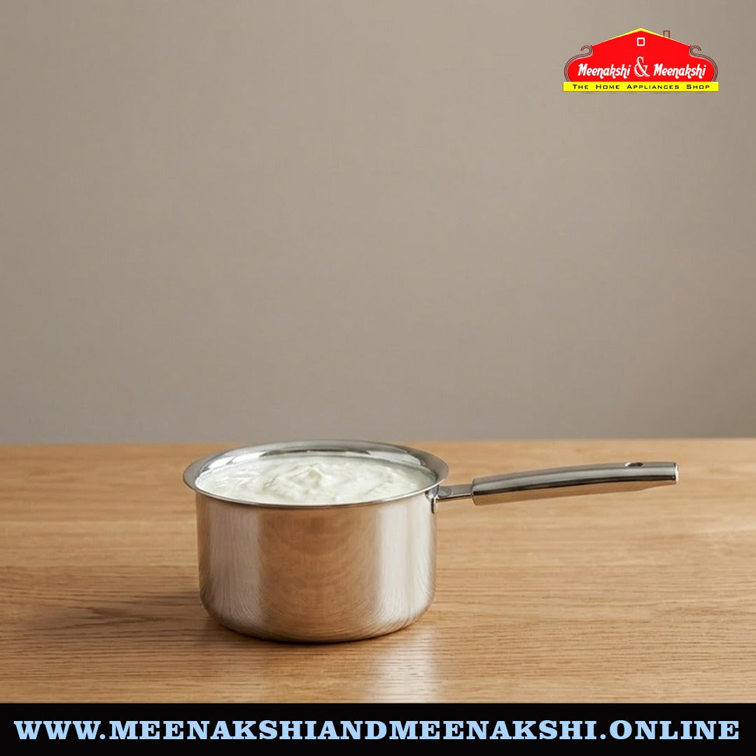 MM Thickply Sauce Pan With Steel Handles
