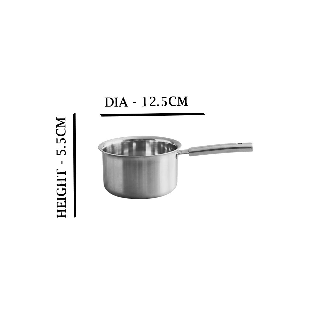 MM Thickply Sauce Pan With Steel Handles