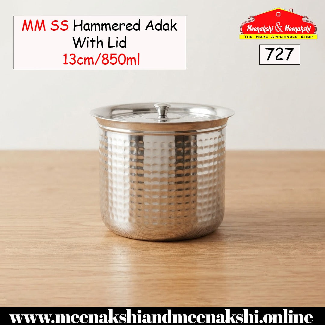 MM SS Hammered Adak With Lid