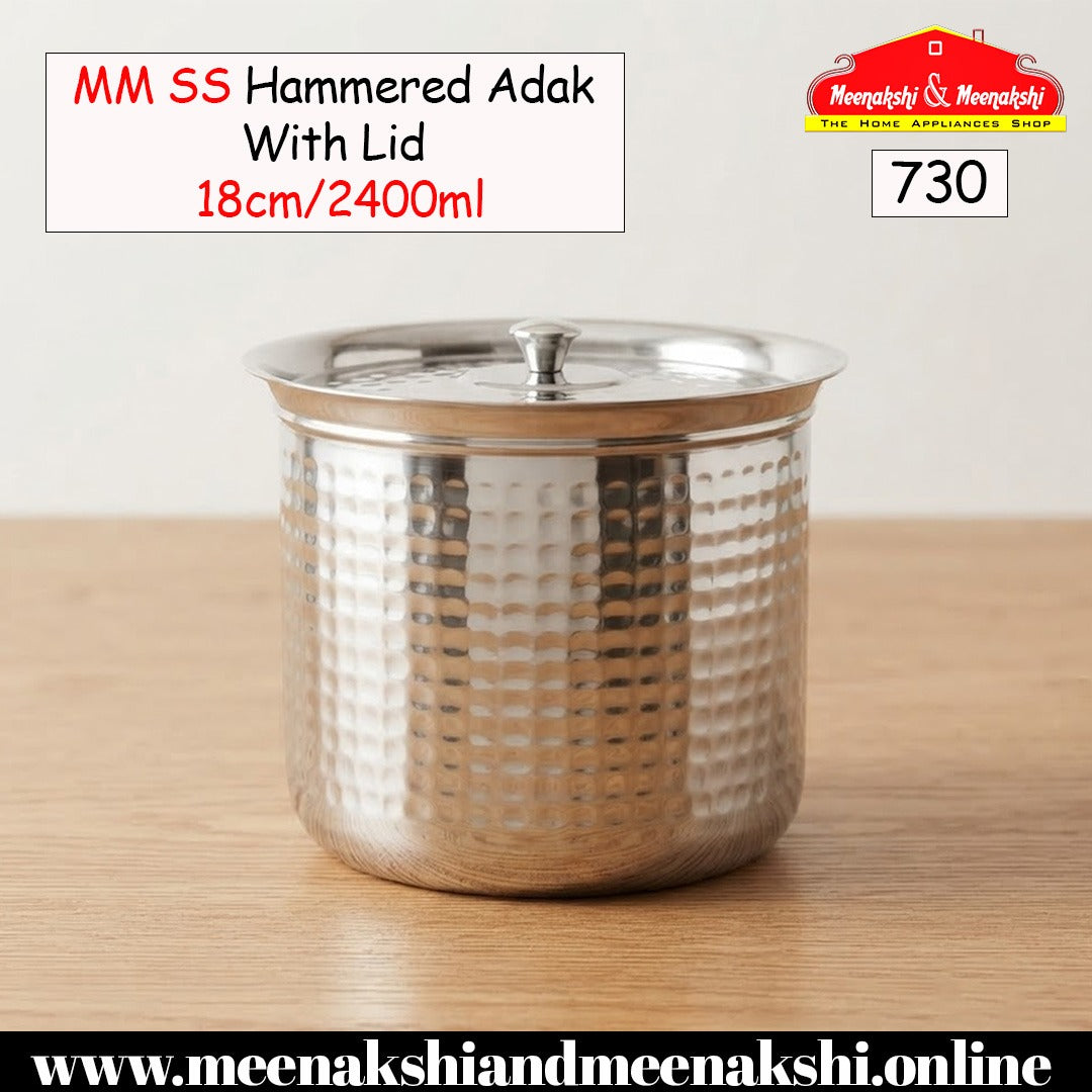 MM SS Hammered Adak With Lid