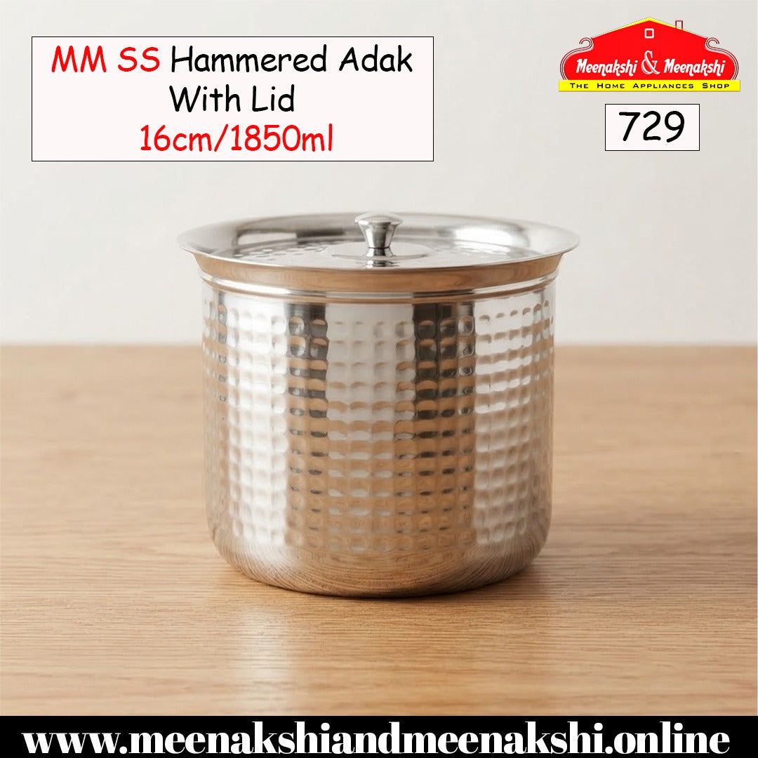 MM SS Hammered Adak With Lid