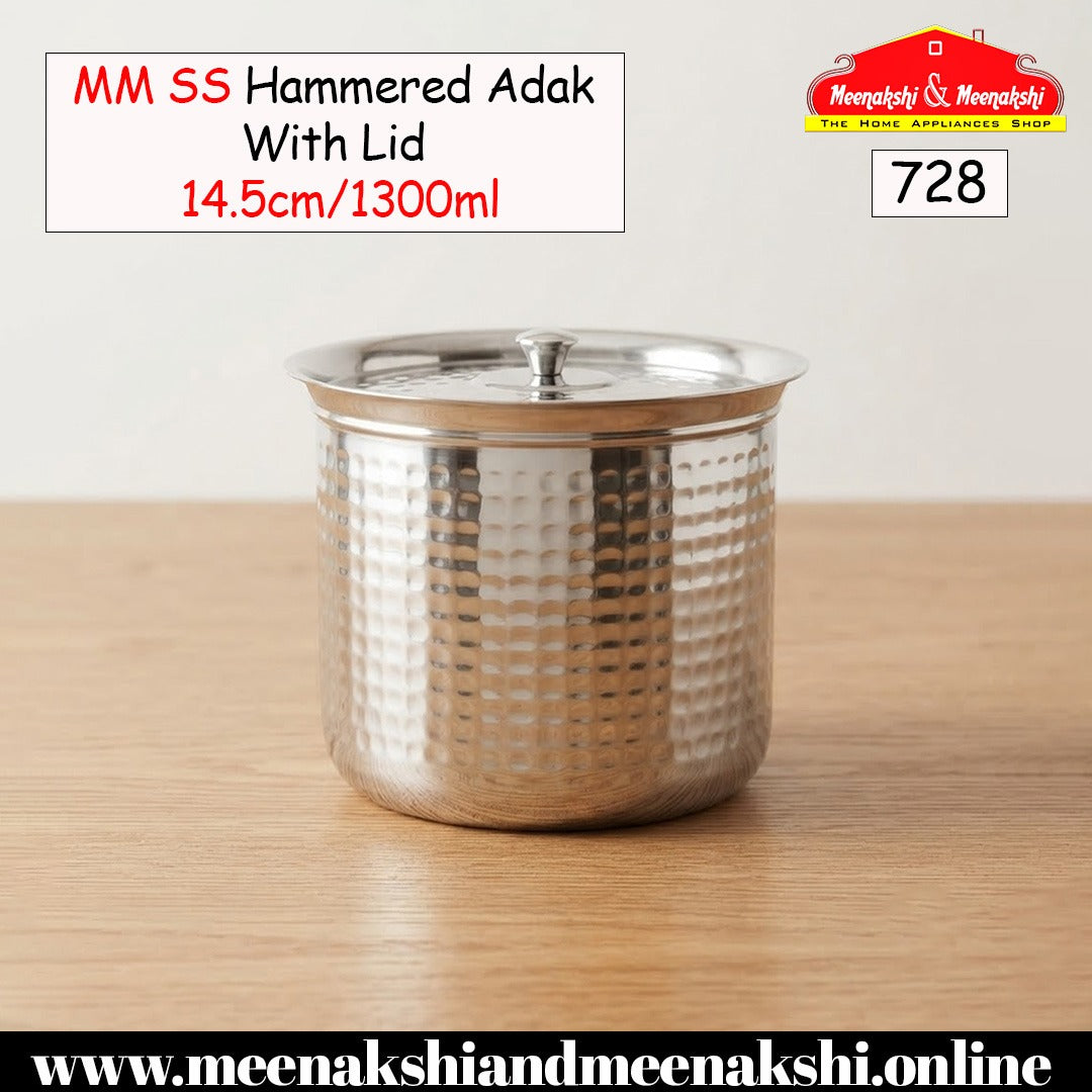 MM SS Hammered Adak With Lid