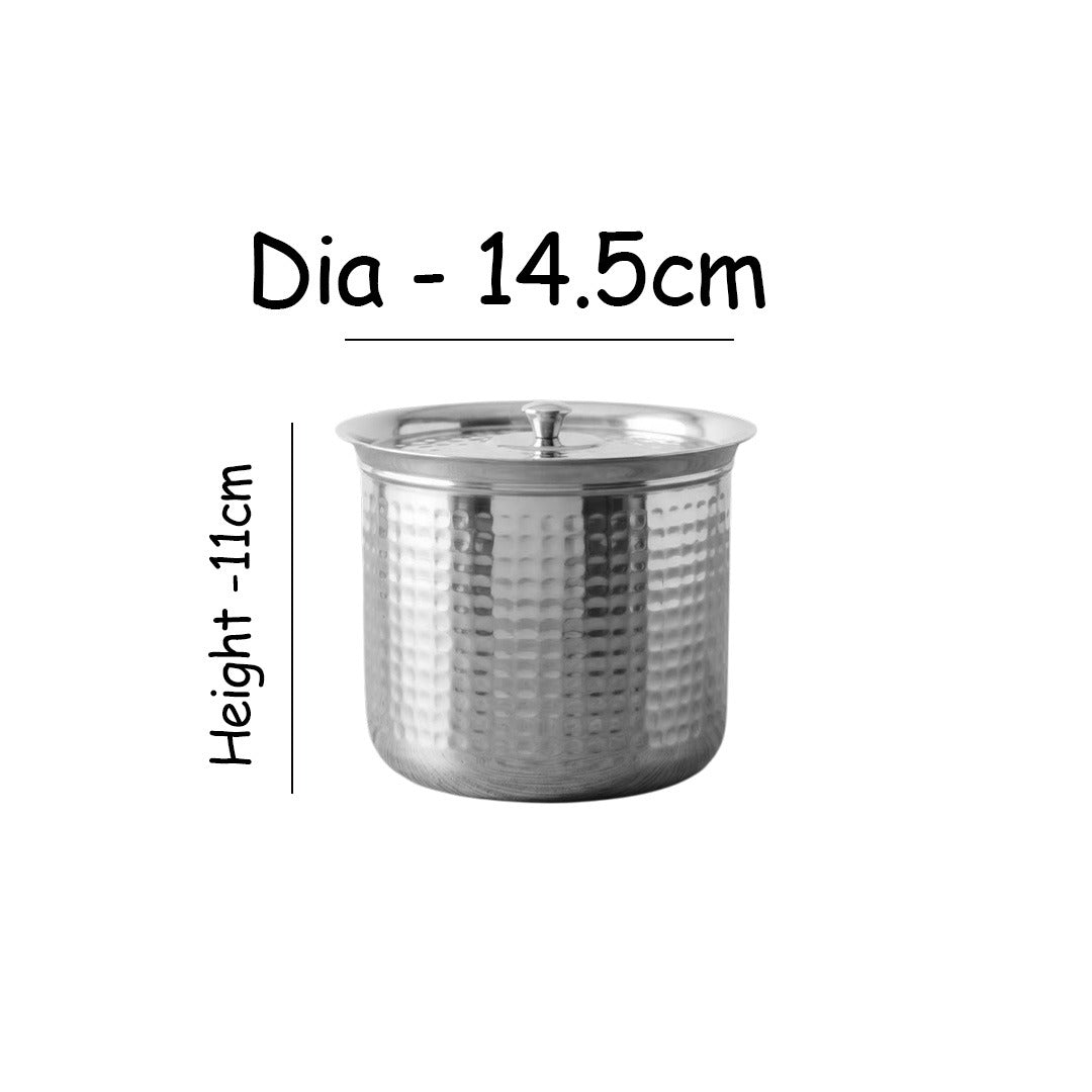 MM SS Hammered Adak With Lid