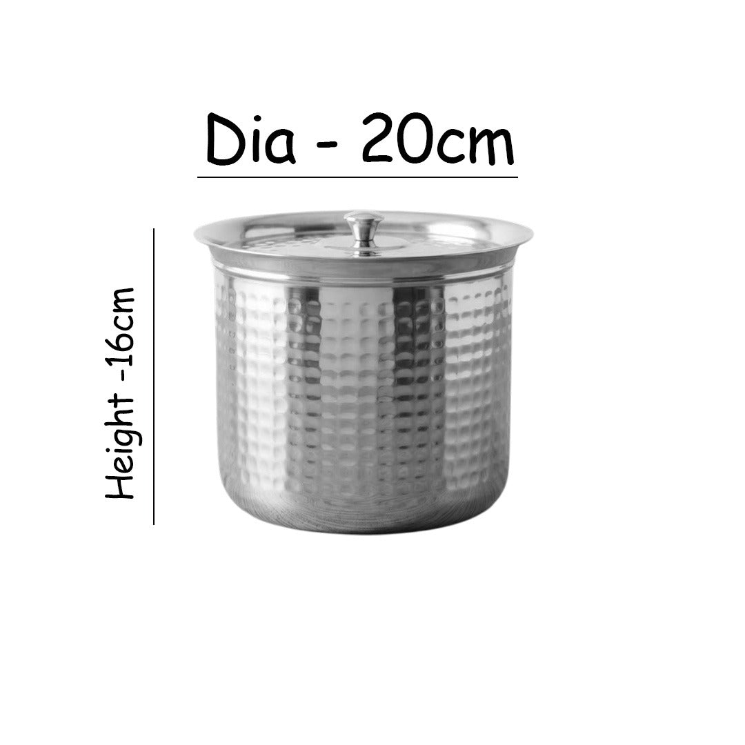 MM SS Hammered Adak With Lid