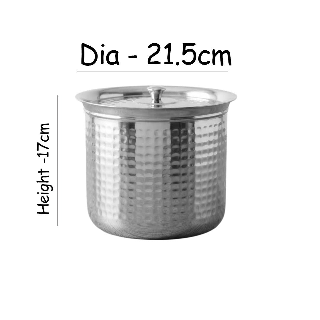 MM SS Hammered Adak With Lid