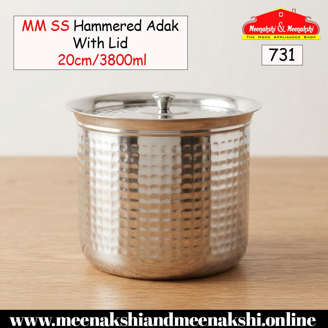 MM SS Hammered Adak With Lid