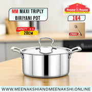 MM Maxi Triply Biriyani Pot 28cm/8.3L 164