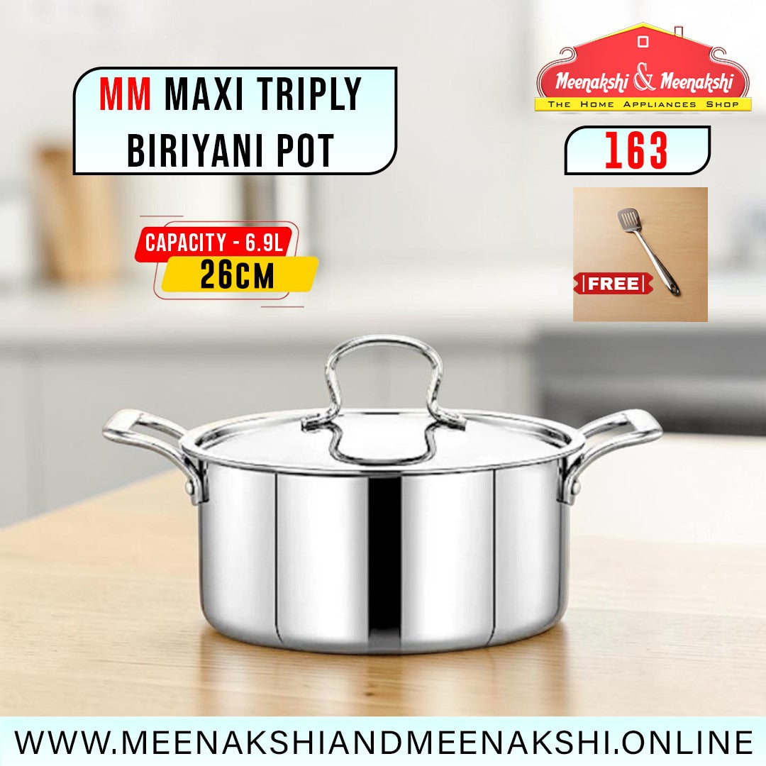 MM Maxi Triply Biriyani Pot 26cm/6.9L 163