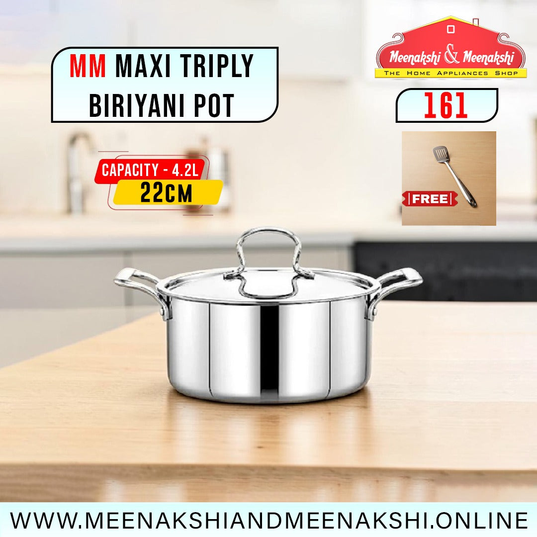 MM Maxi Triply Biriyani Pot 22cm/4.2L 161