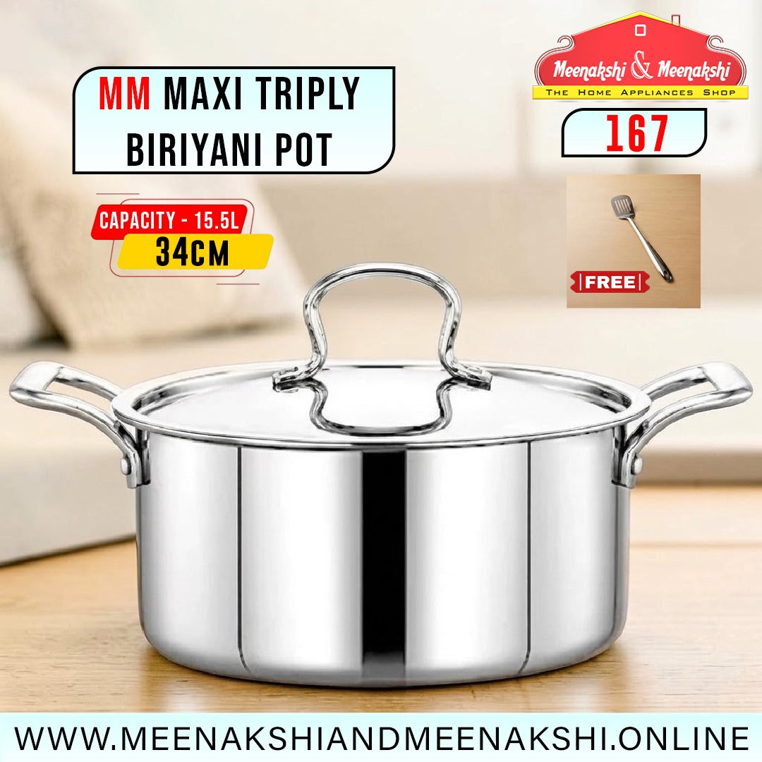 MM Maxi Triply Biriyani Pot 34cm/15.5L 167