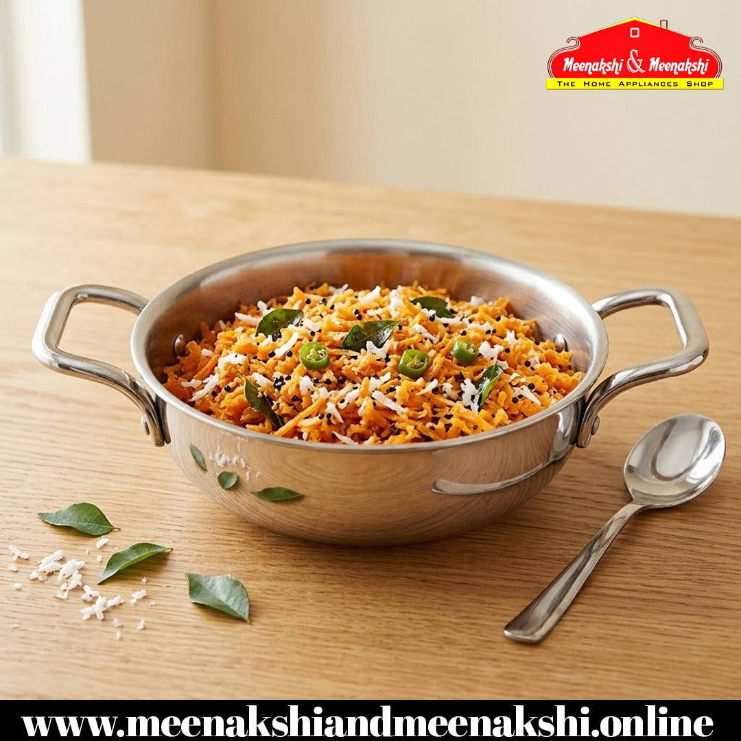 MM Thickply Flat Kadai Without Lid