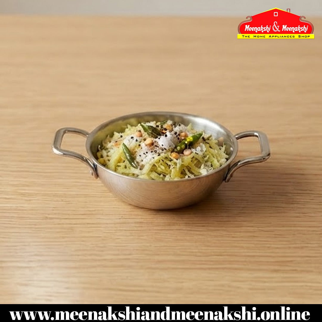 MM Thickply Flat Kadai Without Lid