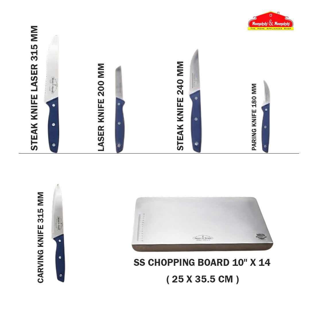 MM SS 12PCS Knife & Cutting Board Combo 445