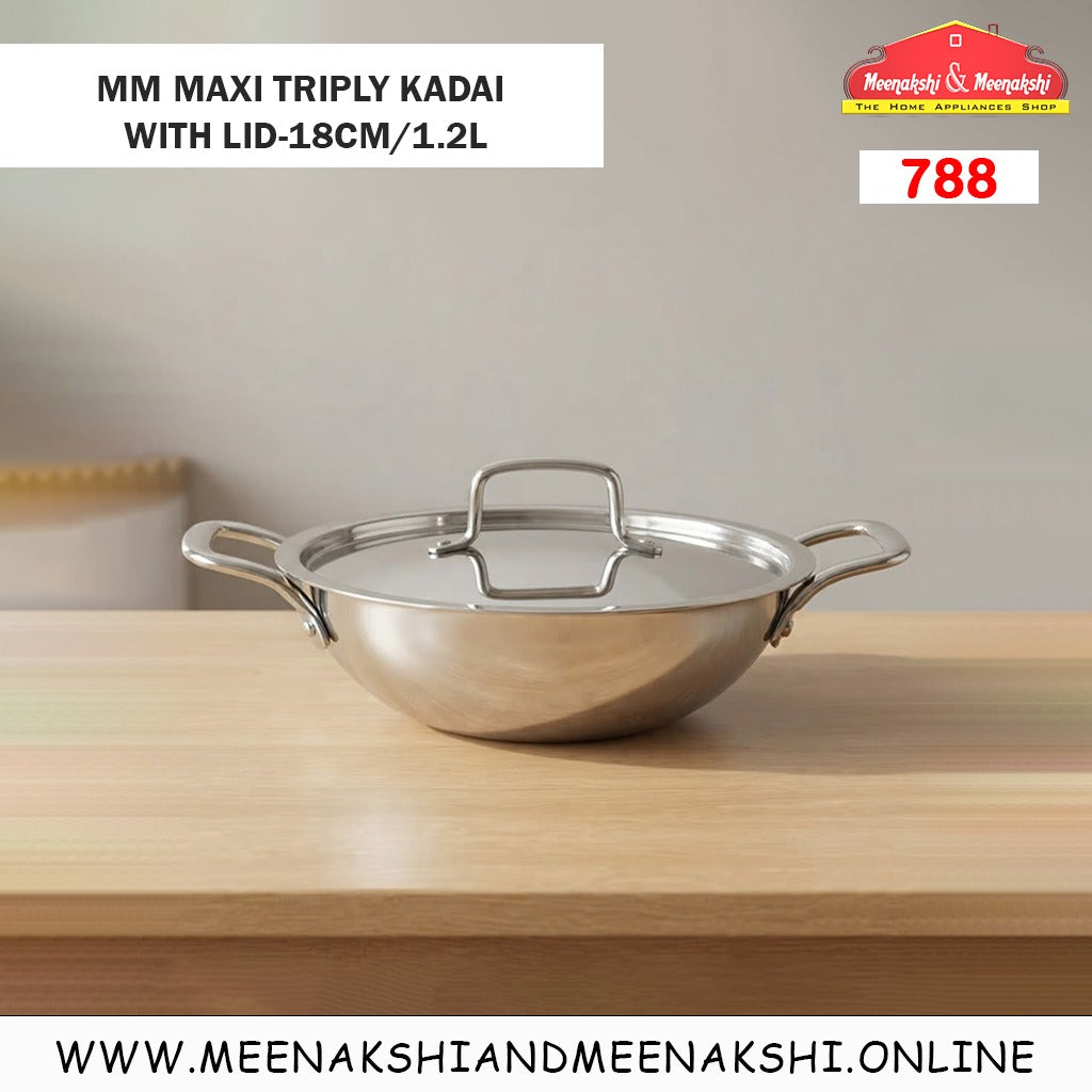 MM Maxi Triply Kadai With Lid