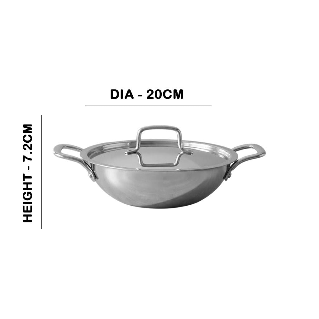 MM Maxi Triply Kadai With Lid