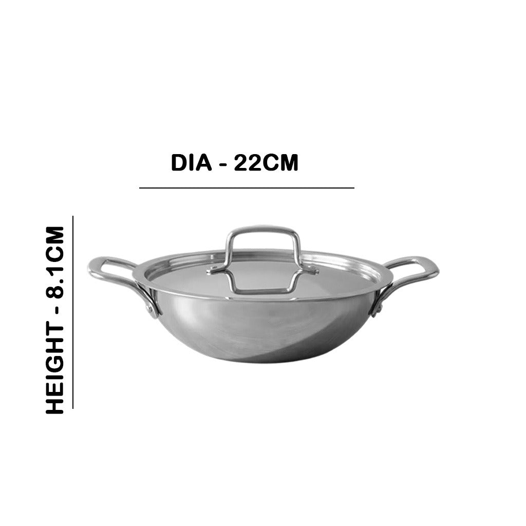 MM Maxi Triply Kadai With Lid
