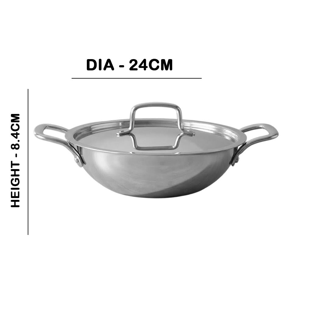 MM Maxi Triply Kadai With Lid