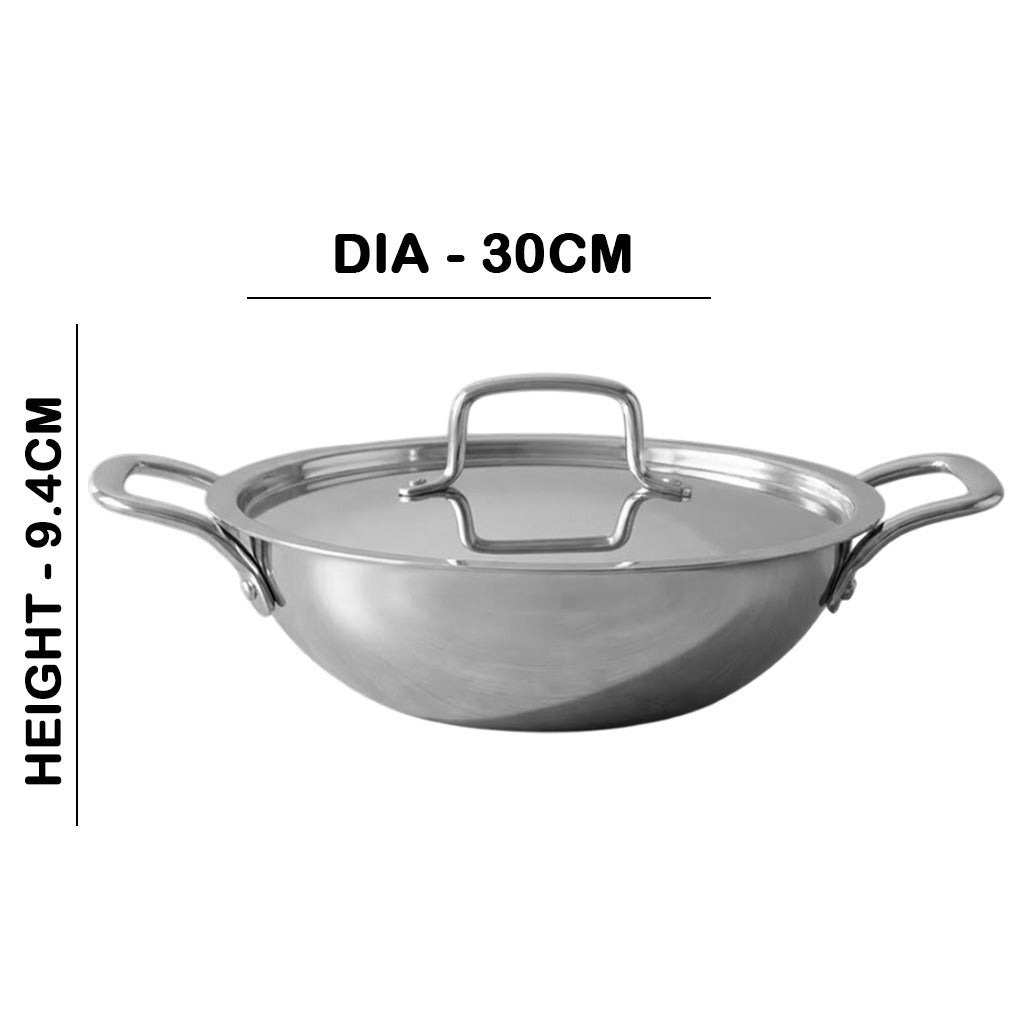 MM Maxi Triply Kadai With Lid
