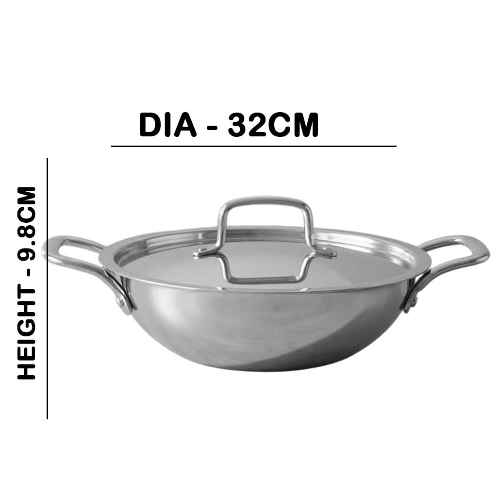 MM Maxi Triply Kadai With Lid