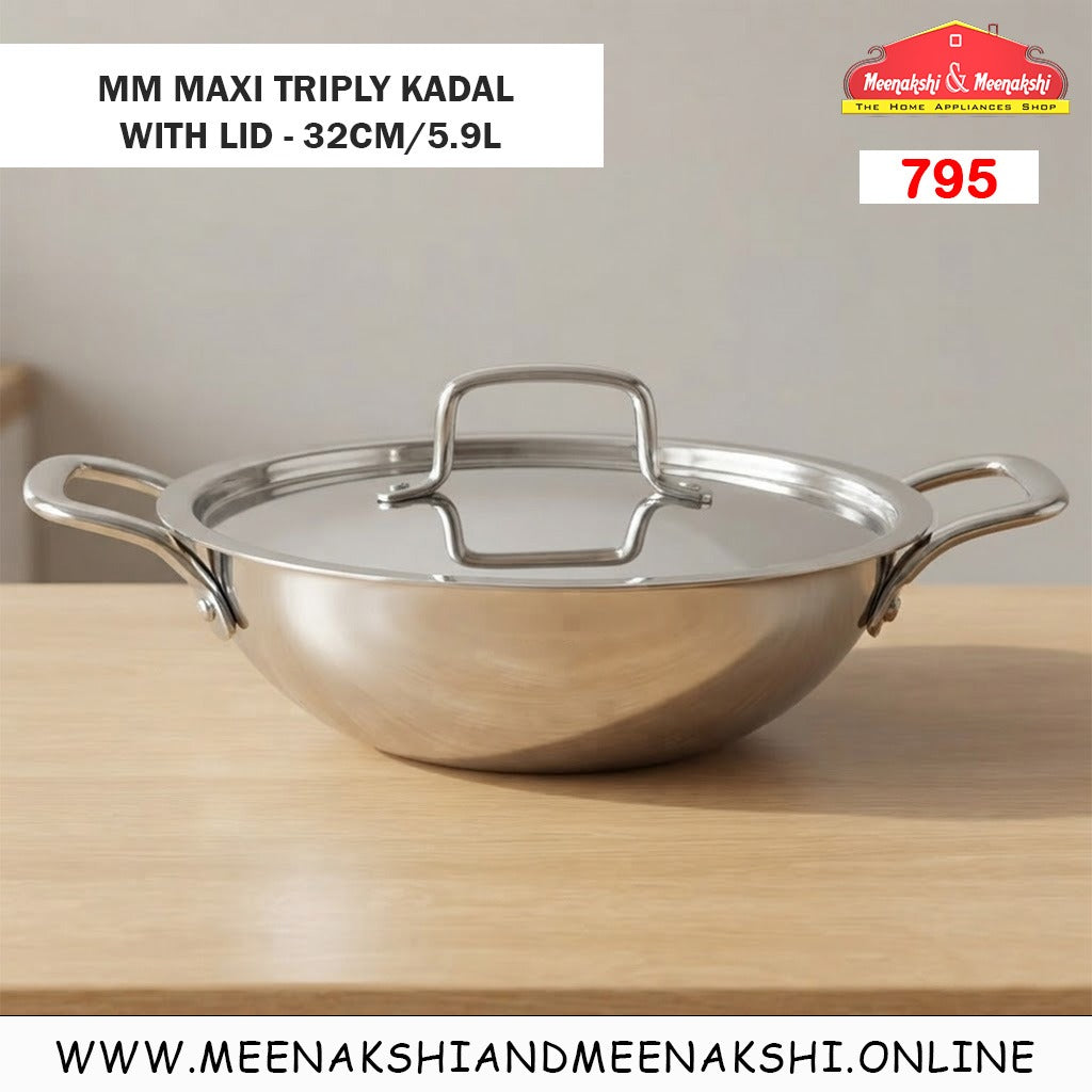 MM Maxi Triply Kadai With Lid