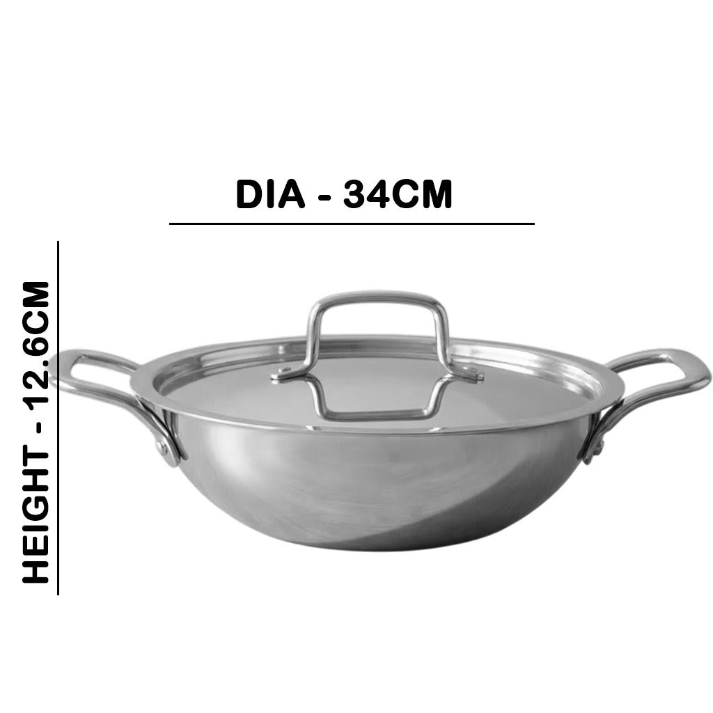 MM Maxi Triply Kadai With Lid