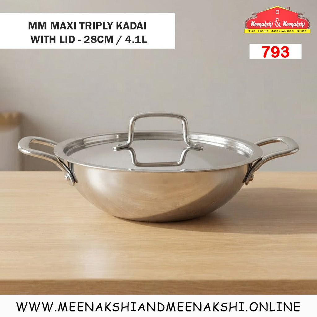 MM Maxi Triply Kadai With Lid