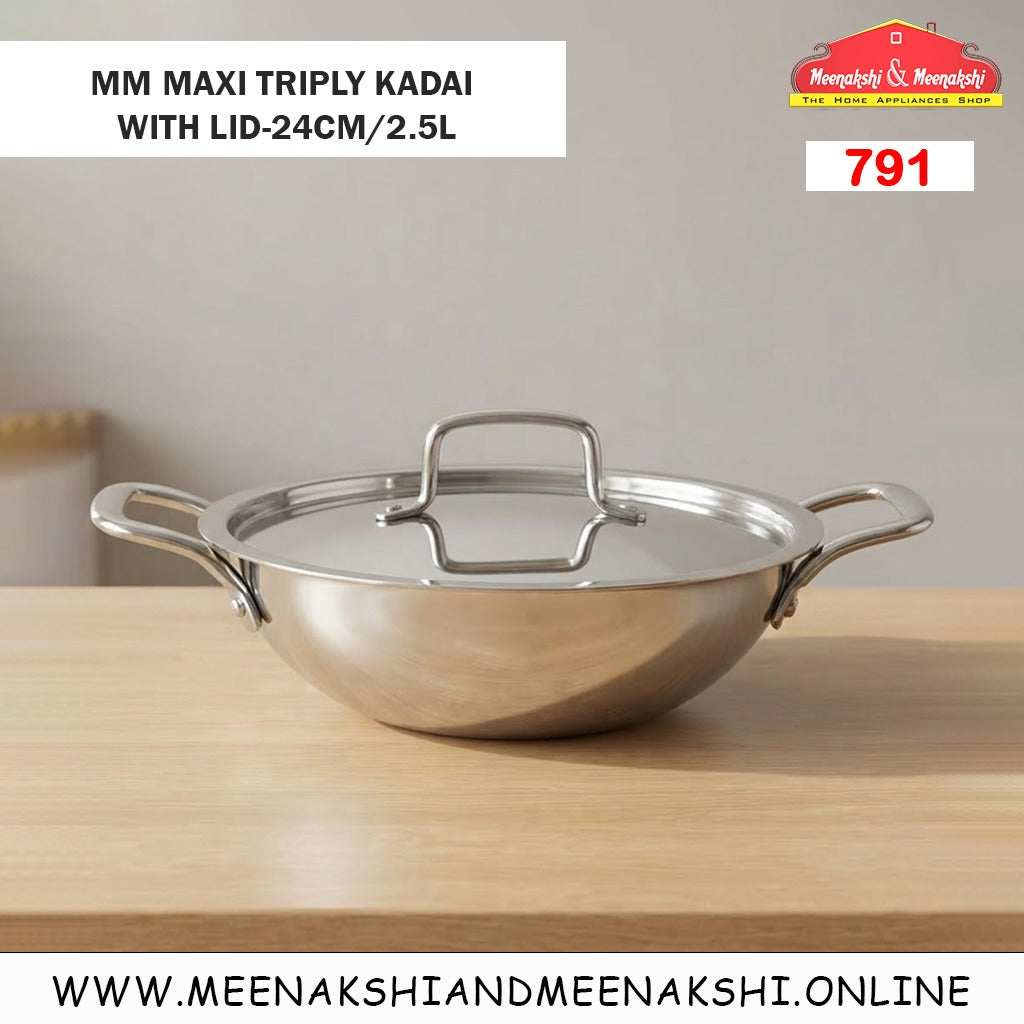 MM Maxi Triply Kadai With Lid