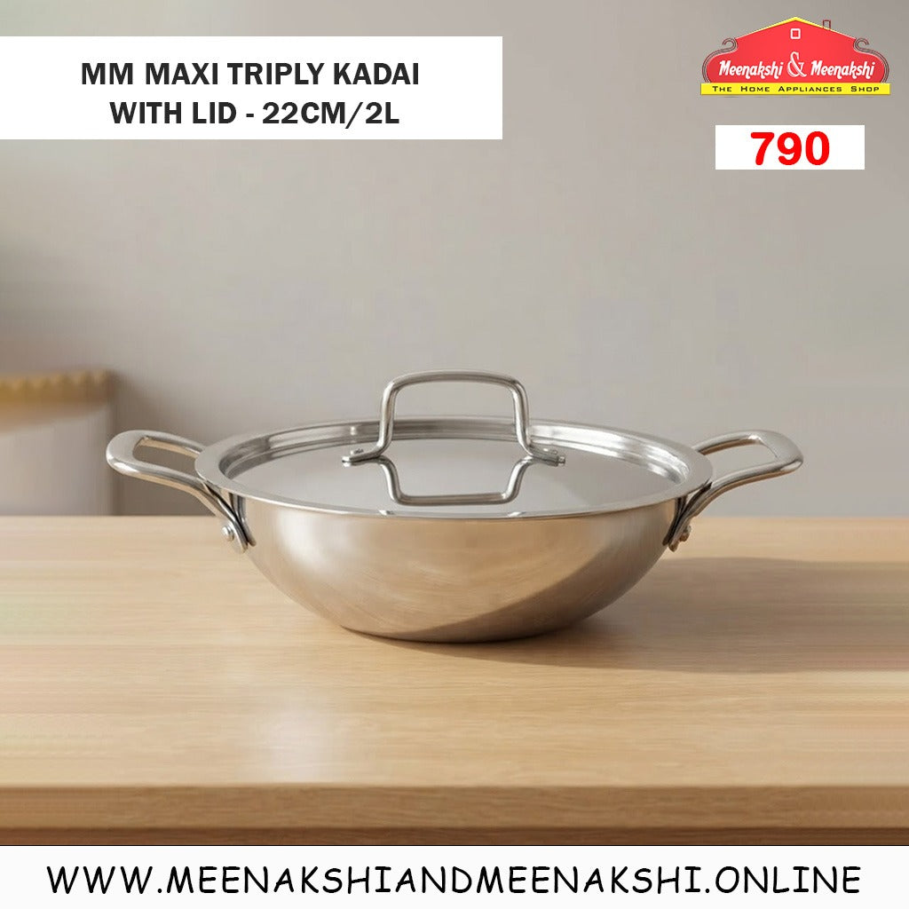 MM Maxi Triply Kadai With Lid