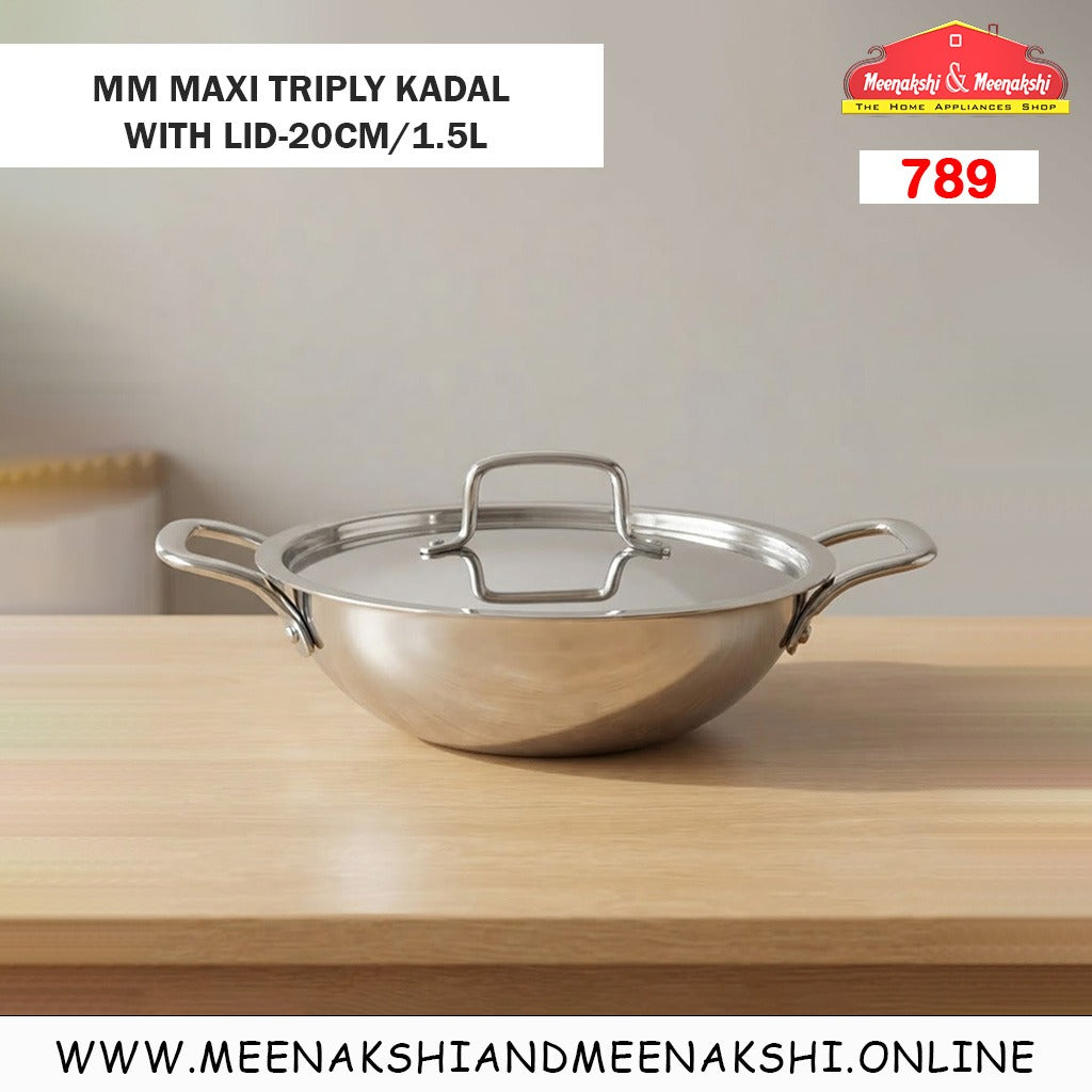MM Maxi Triply Kadai With Lid