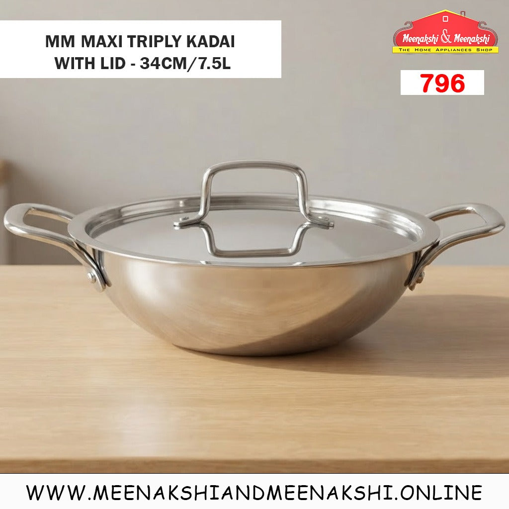 MM Maxi Triply Kadai With Lid
