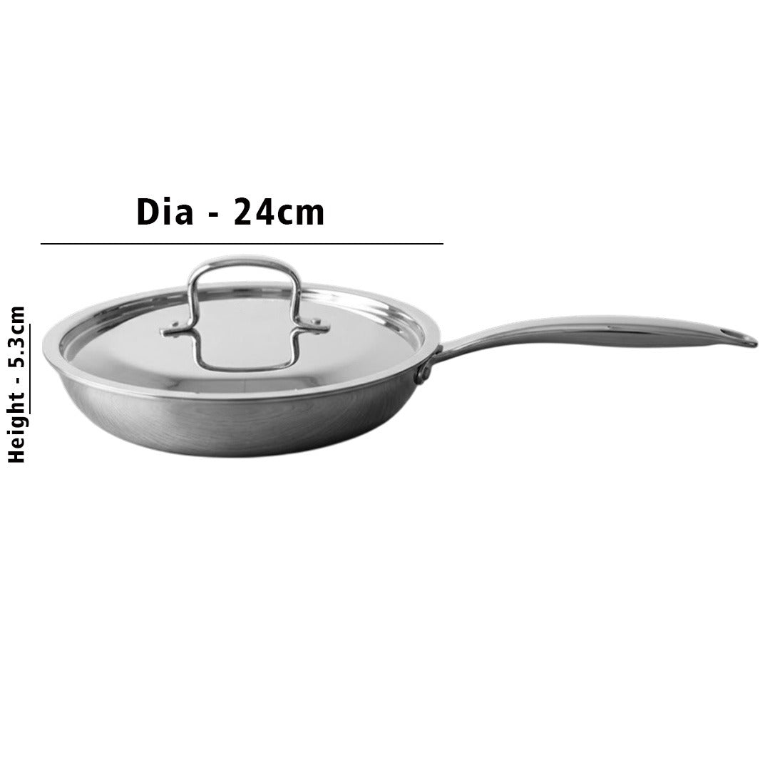 MM Maxi Triply Fry Pan With Lid