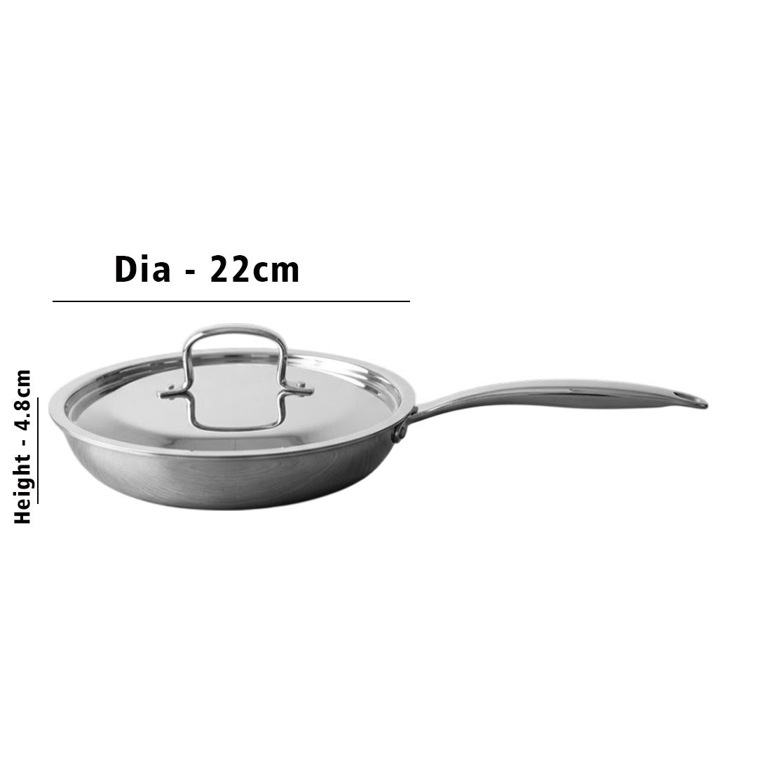 MM Maxi Triply Fry Pan With Lid