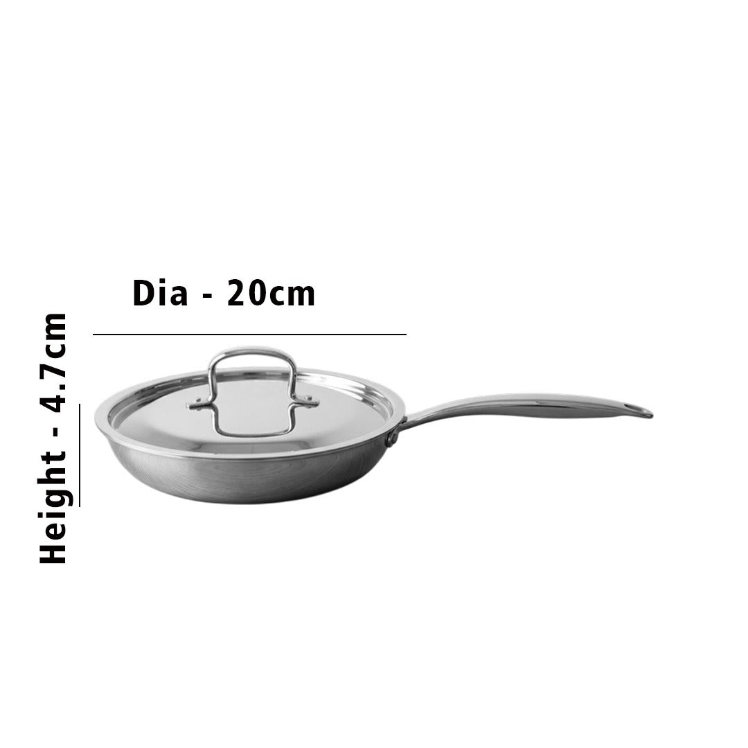 MM Maxi Triply Fry Pan With Lid