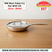 MM Maxi Triply Fry Pan With Lid