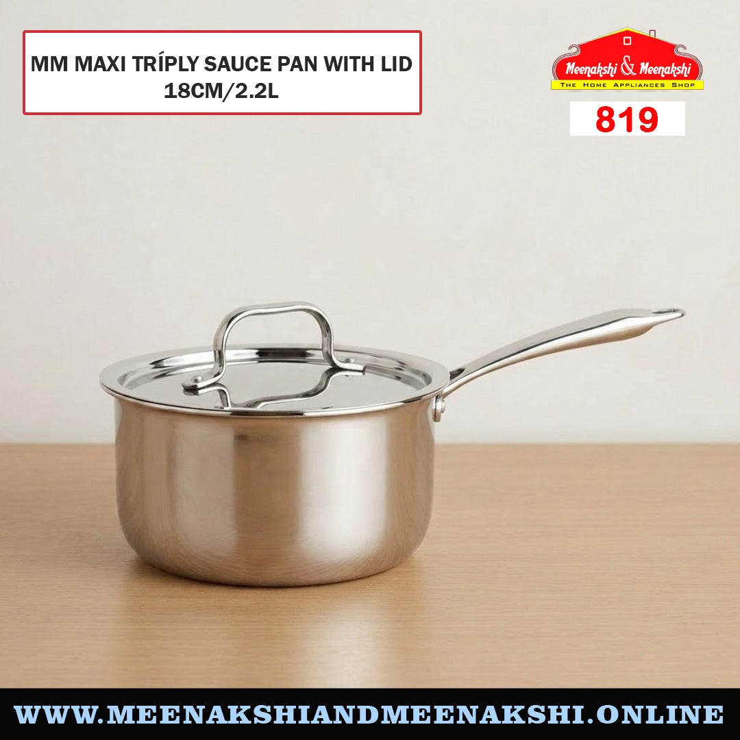 MM Maxi Triply Sauce Pan With Lid